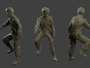 CzechSlovak Communist police Motorcycle CCPM1 Pack1 3D Print Model