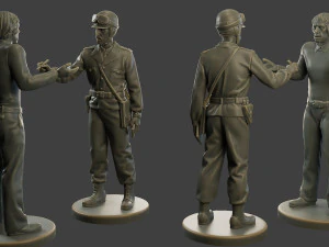CzechSlovak Communist police Motorcycle CCPM1 Pack1 3D Print Model