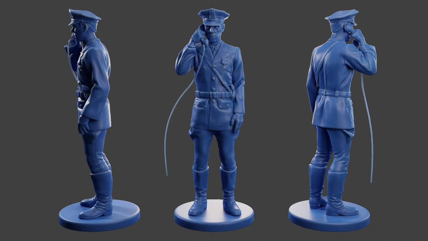 New York Police 5060 NYP3 001 3D Print Model .c4d .max .obj .3ds .fbx .stl .blend