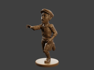 Ww2 Scared Little Boy SLB1 004 3D 프린트 모델
