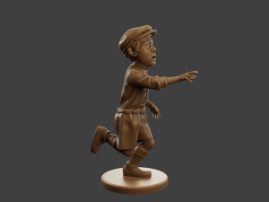 Ww2 Scared Little Boy SLB1 004 3D 프린트 모델