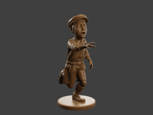 Ww2 Scared Little Boy SLB1 004 3D 프린트 모델
