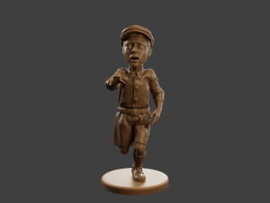 Ww2 Scared Little Boy SLB1 004 3D 프린트 모델