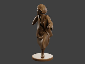 Ww2 Scared Girl SG1 005 Modelo de impresión 3D
