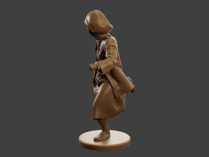 Ww2 Scared Girl SG1 005 Modelo de impresión 3D