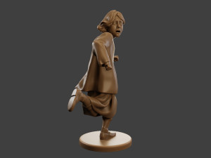 Ww2 Scared Girl SG1 005 Modelo de impresión 3D