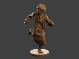 Ww2 Scared Girl SG1 005 Modelo de impresión 3D