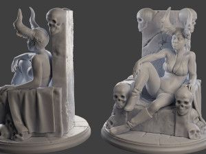 Dark Queen DQ1 001 3D Print Model