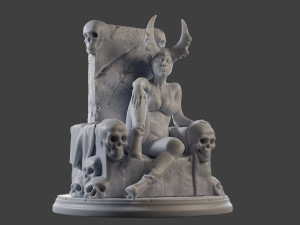 Dark Queen DQ1 001 3D Baskı Modeli