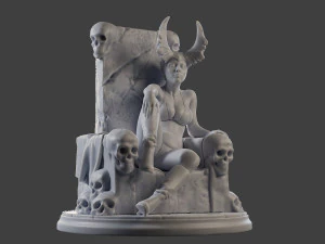 Dark Queen DQ1 001 3D Print Model
