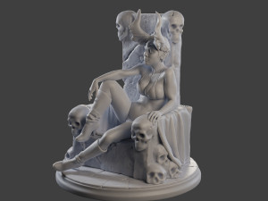 Dark Queen DQ1 001 3D Baskı Modeli