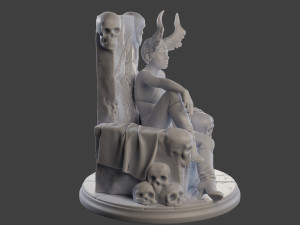 Dark Queen DQ1 001 3D Baskı Modeli