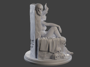 Dark Queen DQ1 001 3D Baskı Modeli