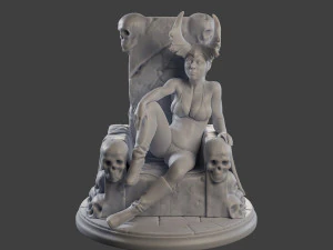 Dark Queen DQ1 001 3D Print Model