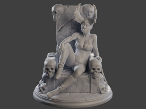 Dark Queen DQ1 001 3D Baskı Modeli