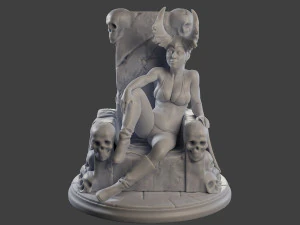 Dark Queen DQ1 001 3D Print Model