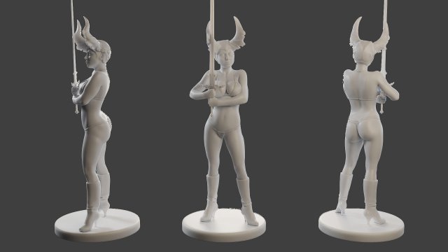 Dark Queen DQ1 005 Model Cetak 3D .c4d .max .obj .3ds .fbx .stl .blend 