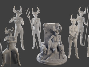 Dark Queen DQ1 Pack1 Modèles 3D en vedette