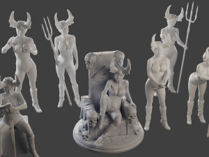 Dark Queen DQ1 Pack1 Modèles 3D en vedette