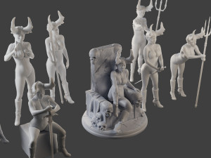 Dark Queen DQ1 Pack1 Modèles 3D en vedette