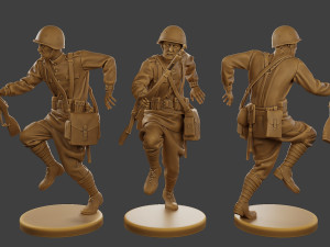Russian soldier ww2 R3 001 3Dプリントモデル