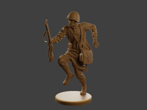 Russian soldier ww2 R3 001 3D Принт Модель