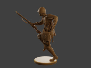 Russian soldier ww2 R3 001 3D Принт Модель