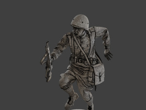 Russian soldier ww2 R3 001 3D Принт Модель