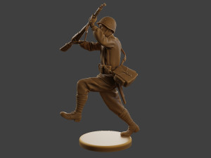 Russian soldier ww2 R3 002 Modelo de Impressão 3D