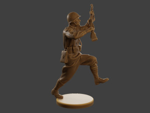 Russian soldier ww2 R3 002 Modelo de Impressão 3D