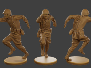 Russian soldier ww2 R3 003 3Dプリントモデル