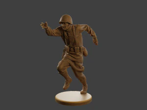 Russian soldier ww2 R3 003 3D Print Model