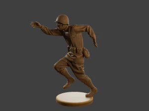Russian soldier ww2 R3 003 3D Print Model