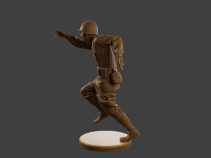 Russian soldier ww2 R3 003 3D Print Model