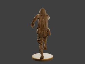 Russian soldier ww2 R3 003 3D Print Model