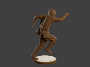 Russian soldier ww2 R3 003 3D Print Model