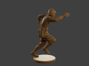 Russian soldier ww2 R3 003 3D Print Model