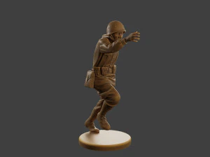 Russian soldier ww2 R3 003 3D Print Model