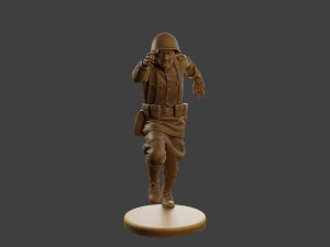 Russian soldier ww2 R3 003 3D Print Model