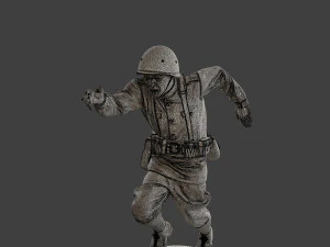 Russian soldier ww2 R3 003 3D Print Model