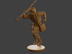 Russian soldier ww2 R3 004 3D Принт Модель