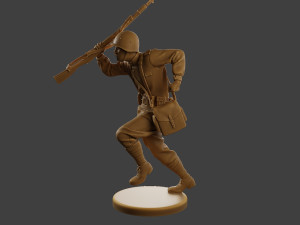 Russian soldier ww2 R3 004 3D Принт Модель