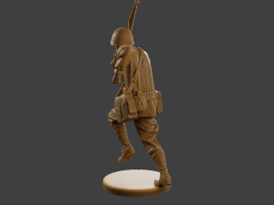 Russian soldier ww2 R3 004 3D Принт Модель