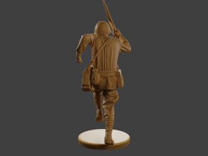 Russian soldier ww2 R3 004 3D Принт Модель