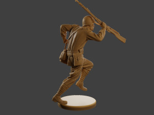 Russian soldier ww2 R3 004 3D Принт Модель