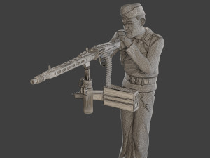 German Tank Crew unit ww2 GTC2 001 3D Принт Модель