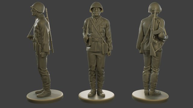 CzechSlovak Communist Soldier CCS1 000 3D 打印模型 .c4d .max .obj .3ds .fbx .stl .blend 