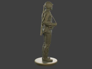 Soldado Comunista Tcheco-Eslovaco CCS1 000 Modelo de Impressão 3D