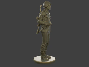 Soldado Comunista Tcheco-Eslovaco CCS1 000 Modelo de Impressão 3D