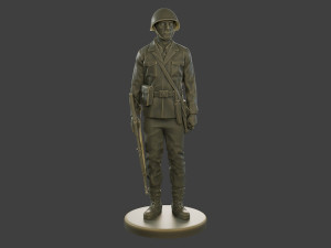 CzechSlovak Communist Soldier CCS1 001 3D Print Model